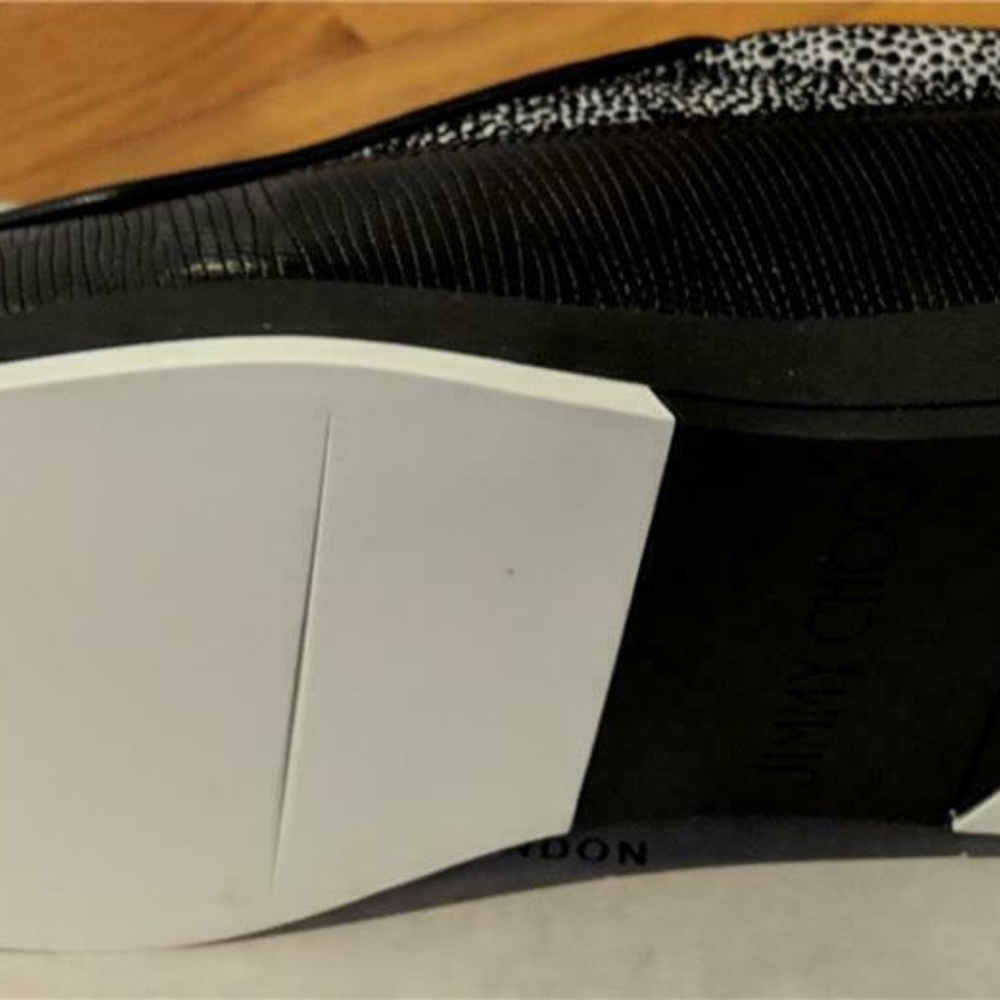 Jimmy Choo "Jett" Suede Lizard Print Sneakers - Picture 6 of 7